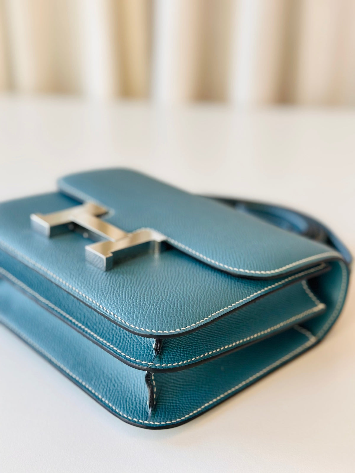 Hermes Constance 18 New Blue Jean