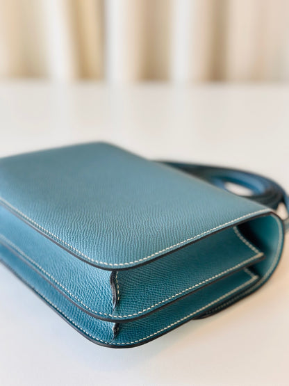 Hermes Constance 18 New Blue Jean