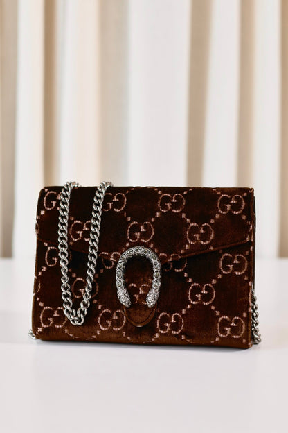 Gucci Dionysus velvet brown