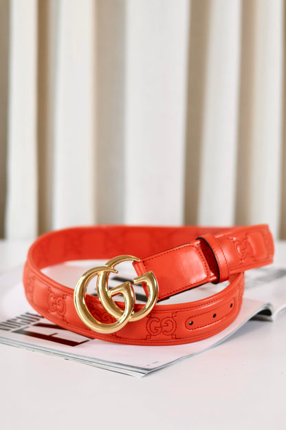 Gucci Marmont orange belt