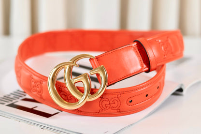 Gucci Marmont orange belt