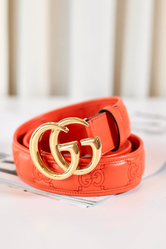 Gucci Marmont orange belt