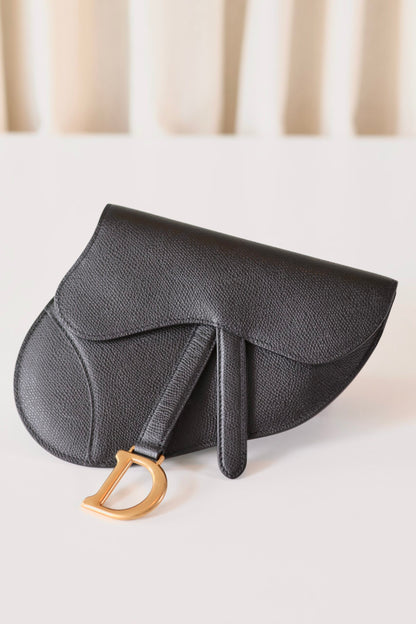 Dior saddle belt bag black