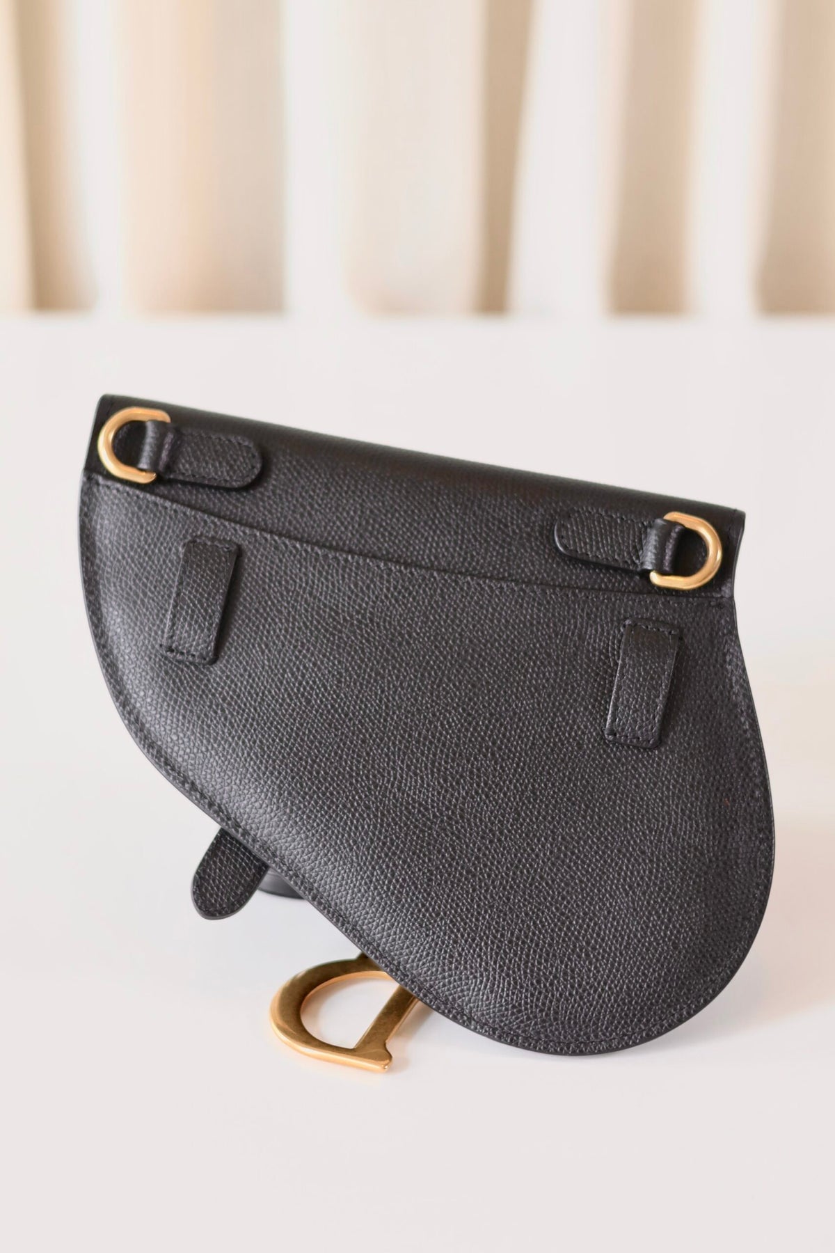 Dior saddle belt bag black