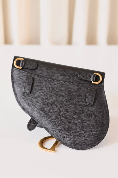 Dior saddle belt bag black