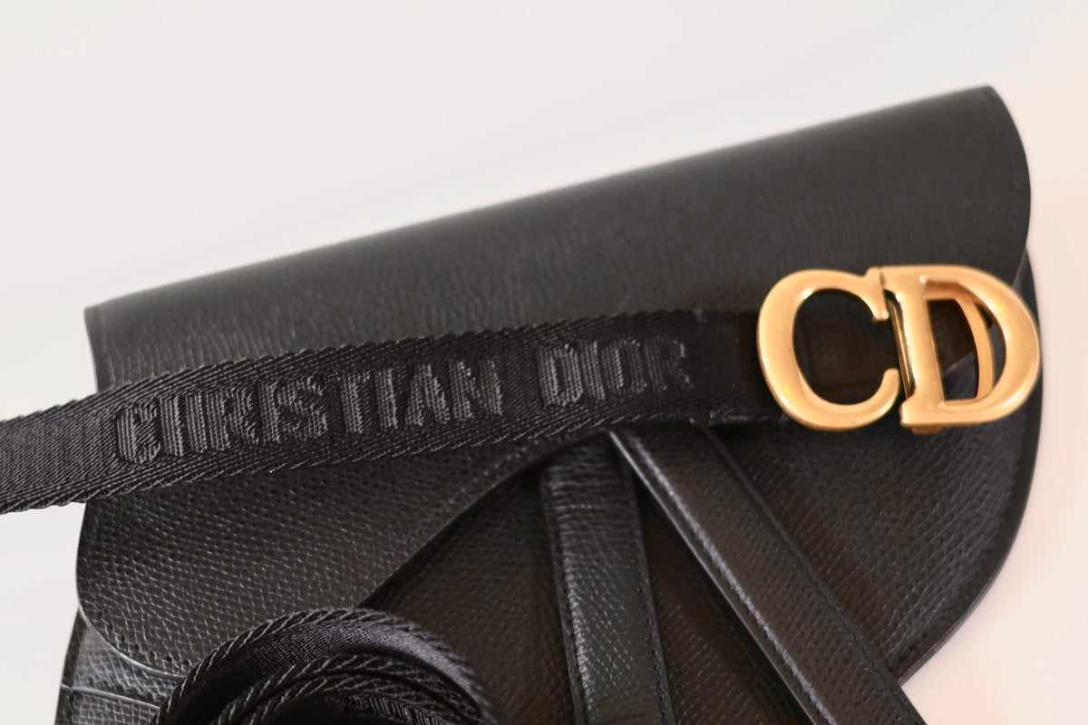 Dior saddle belt bag black