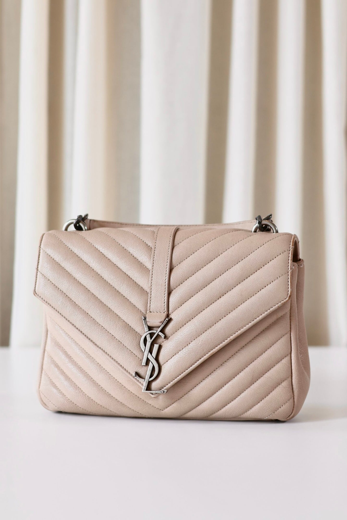 Saint Laurent College beige