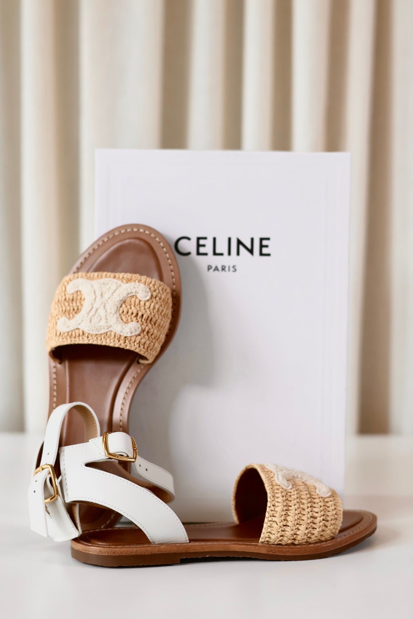 Celine Triomphe sandals