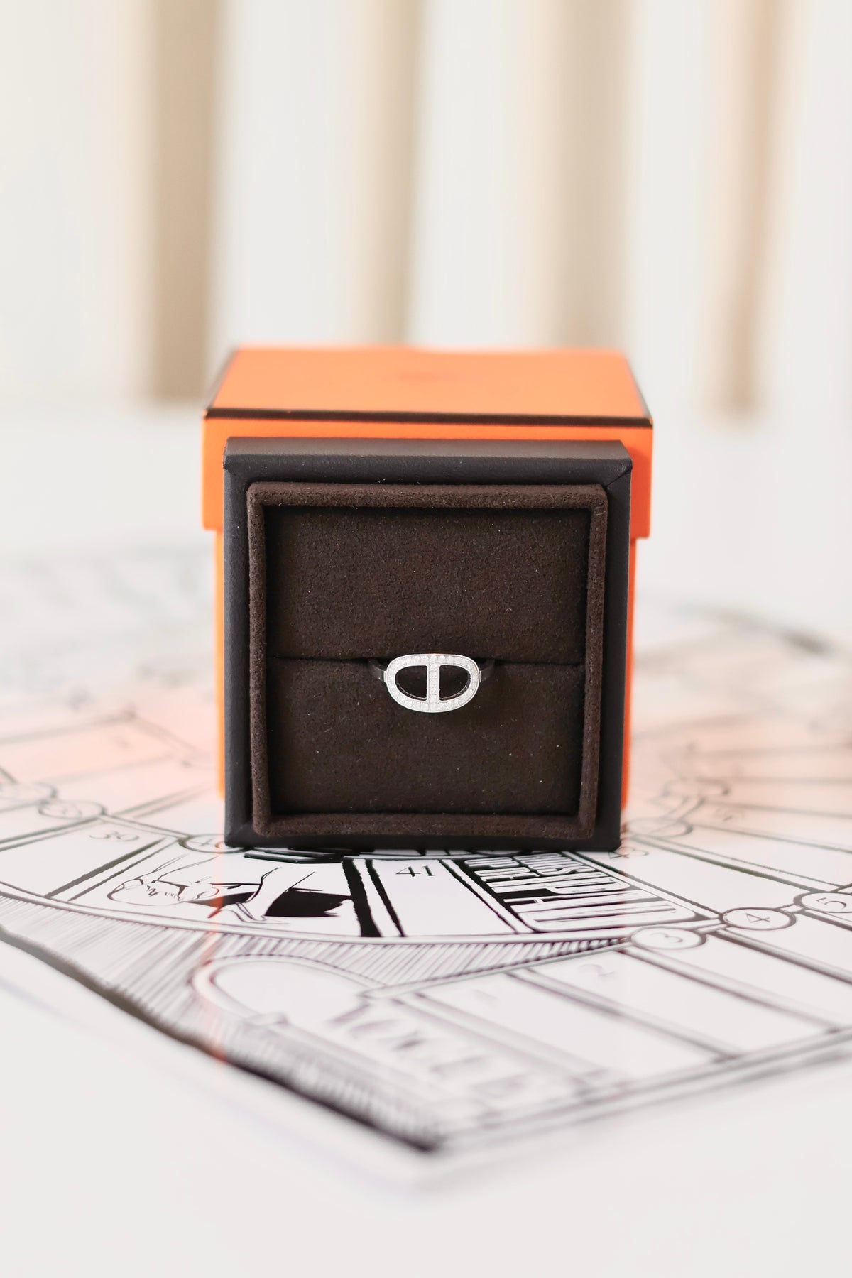Hermes Chaine d'ancre Contour ring