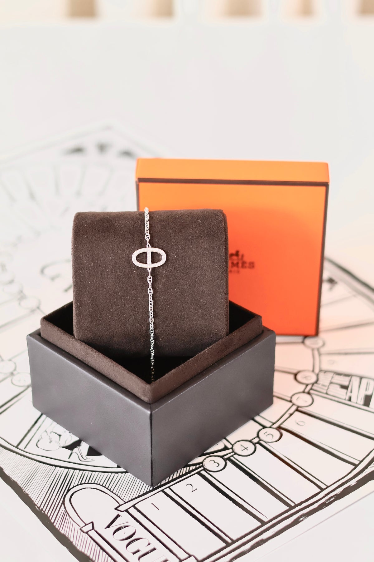 Hermes Chaine d'ancre Contour bracelet