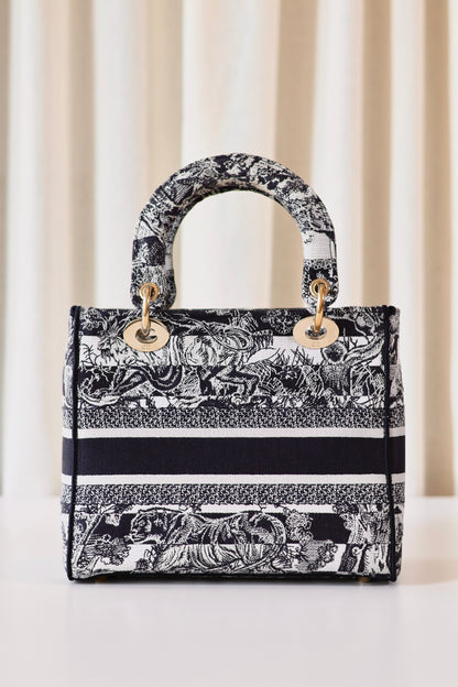 Lady Dior embroidered medium
