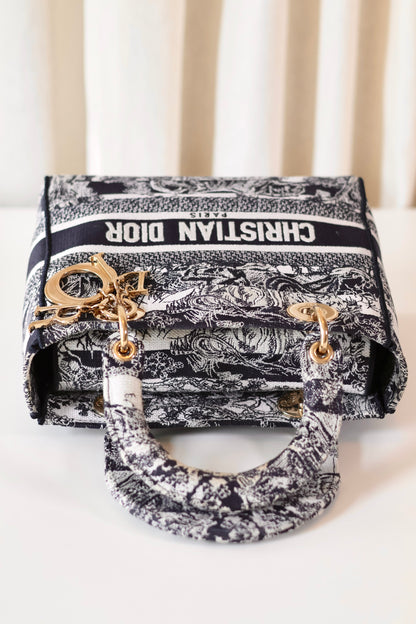 Lady Dior embroidered medium