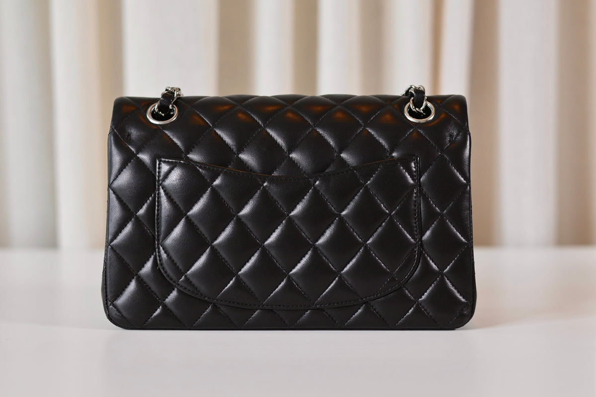 Chanel classic small double flap bag black
