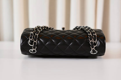 Chanel classic small double flap bag black