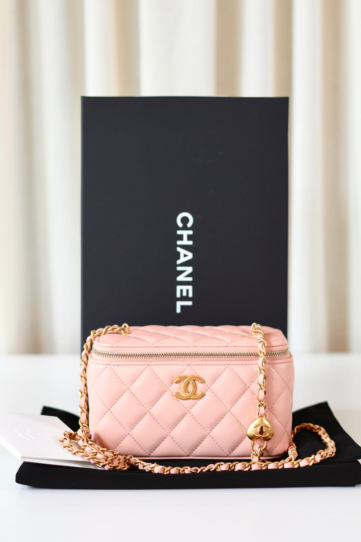 Chanel vanity light pink