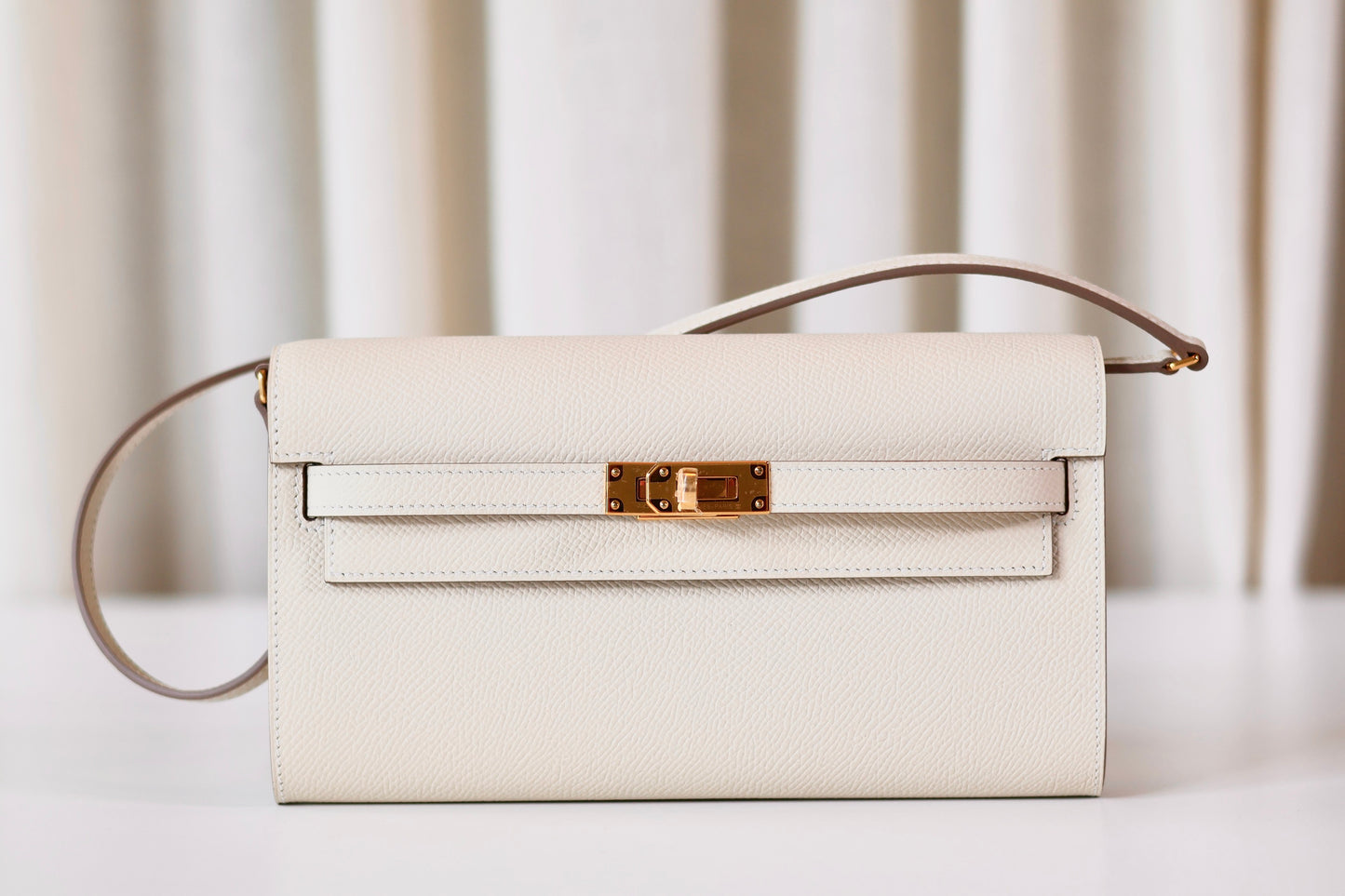 Hermes Kelly To Go Craie