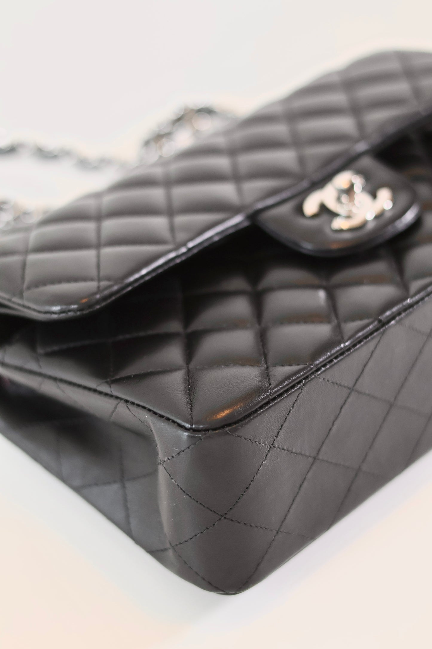 Chanel classic small double flap bag black