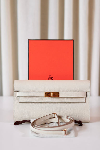 Hermes Kelly To Go Craie