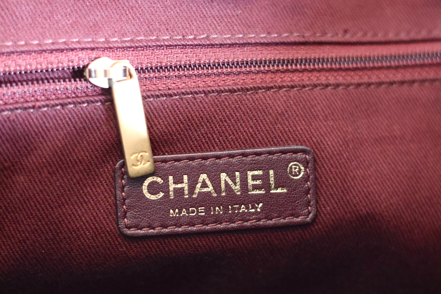 Chanel black quilted shopper
