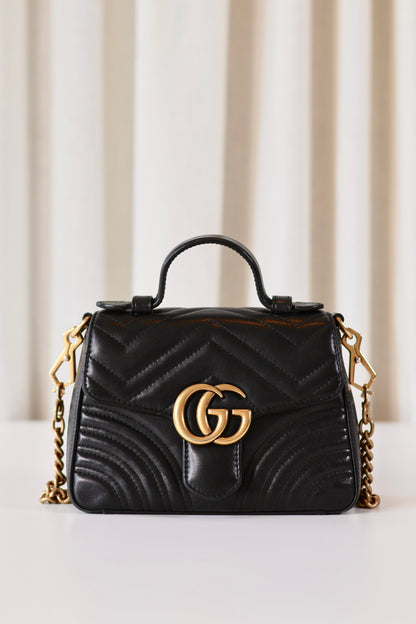 Gucci Marmont top handle black