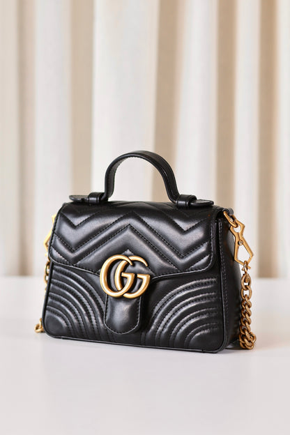 Gucci Marmont top handle black