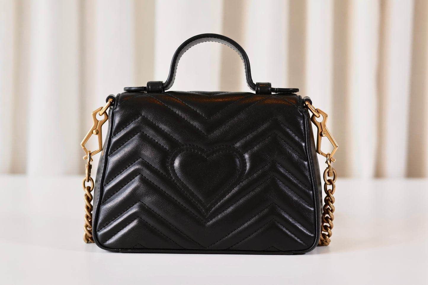 Gucci Marmont top handle black