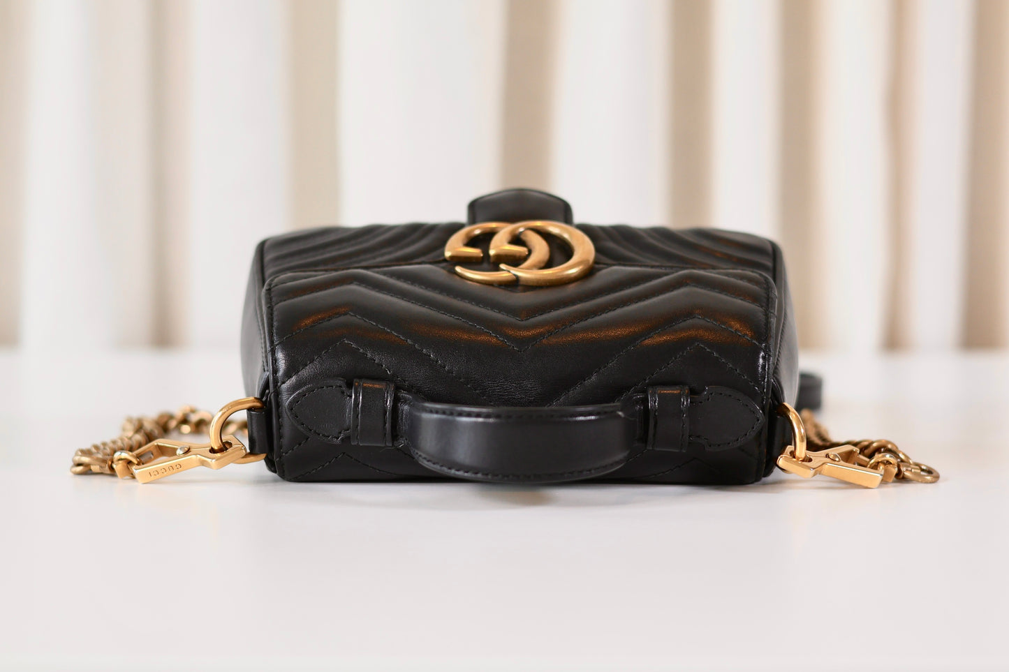 Gucci Marmont top handle black