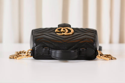 Gucci Marmont top handle black