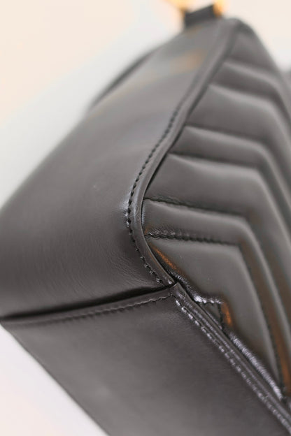 Gucci Marmont top handle black