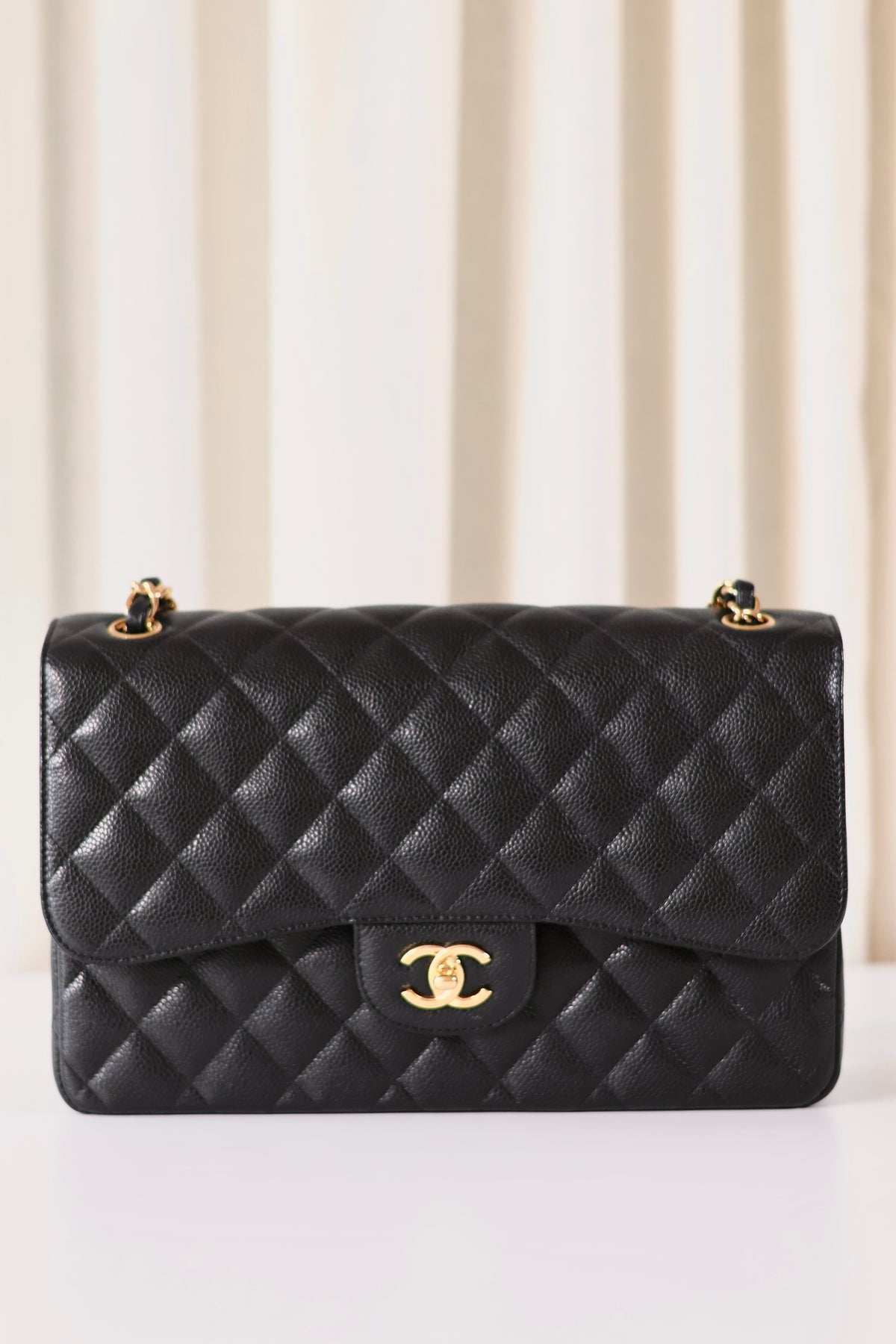Chanel black Jumbo classic double flap bag