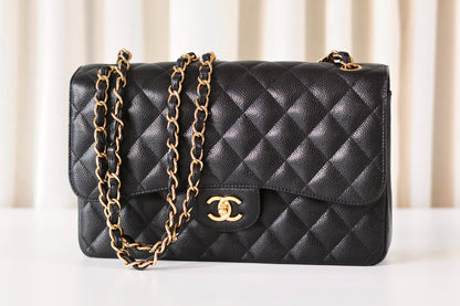 Chanel black Jumbo classic double flap bag