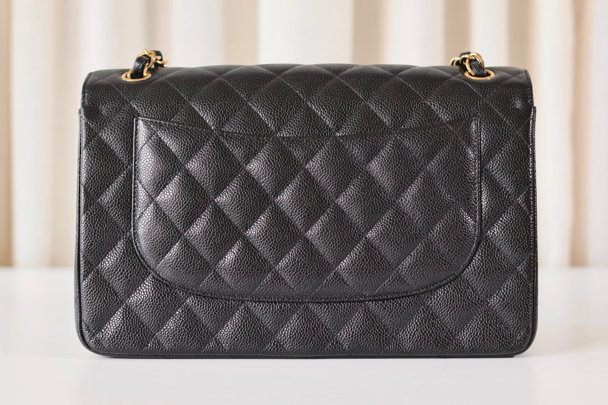 Chanel black Jumbo classic double flap bag