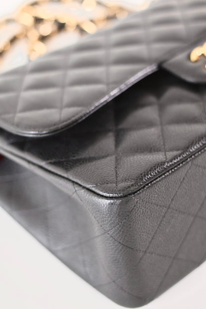 Chanel black Jumbo classic double flap bag