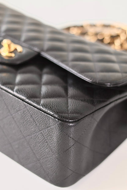 Chanel black Jumbo classic double flap bag