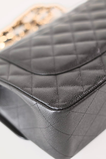 Chanel black Jumbo classic double flap bag