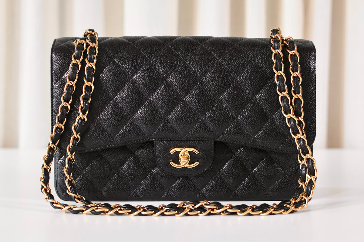 Chanel black Jumbo classic double flap bag