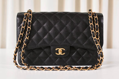Chanel black Jumbo classic double flap bag
