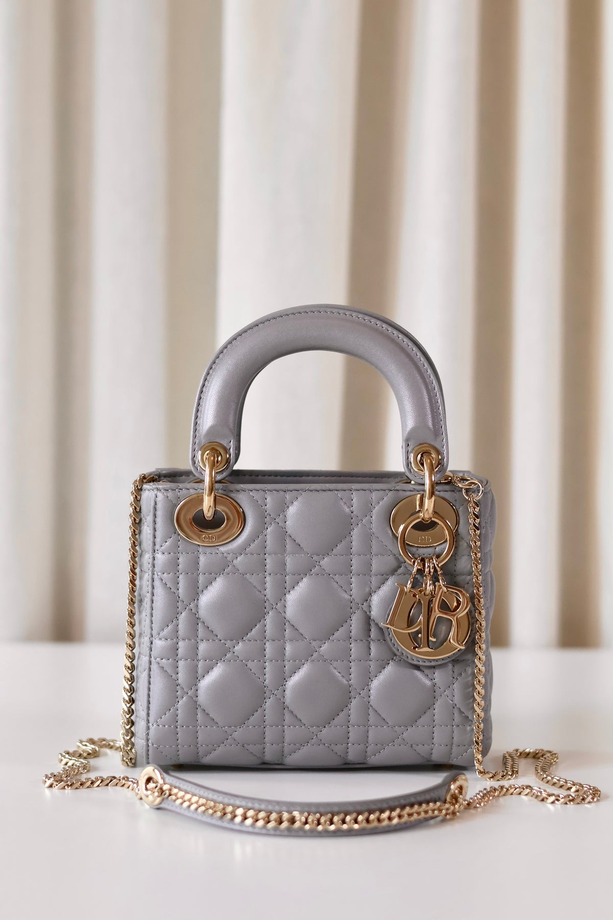 Lady Dior small trianon grey