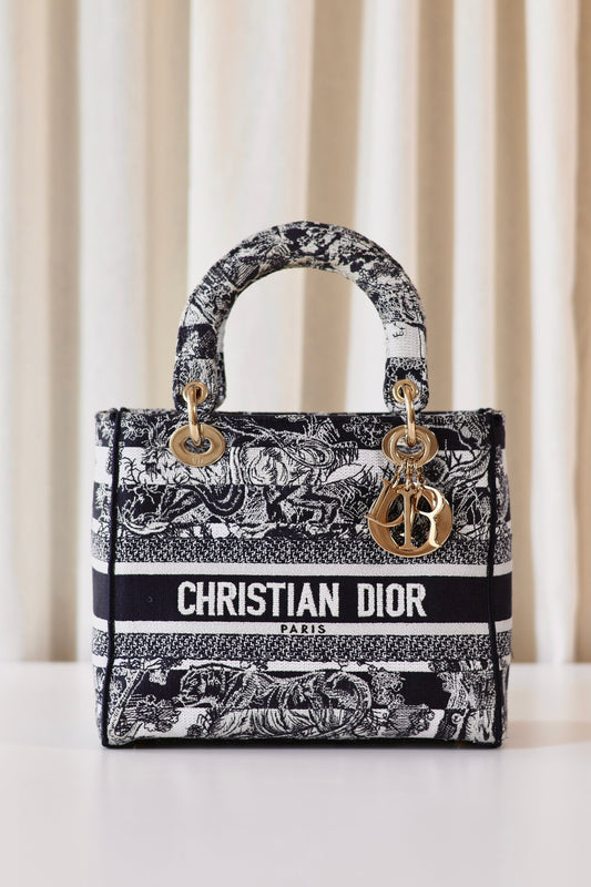 Lady Dior embroidered medium