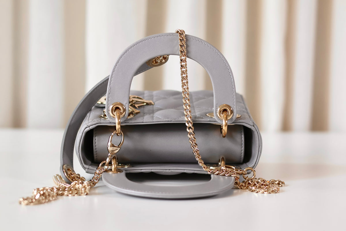 Lady Dior small trianon grey