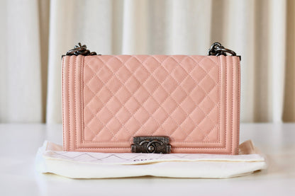 Chanel Boy Bag Medium Light Pink