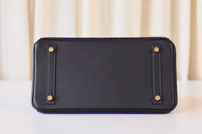 Hermès Birkin 30 Côte à Côte Tuffetage Bleu Saphir - Cabane