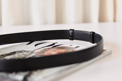 Saint Laurent Charniere Belt Black