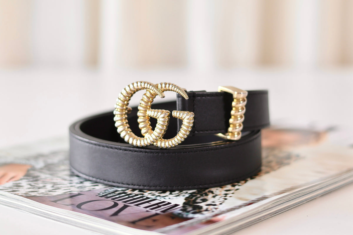 Gucci GG Marmomont Belt Black