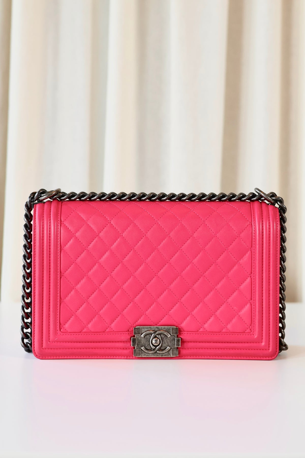 Chanel Boy Bag Large Pink