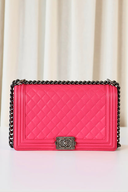 Chanel Boy Bag Large Pink