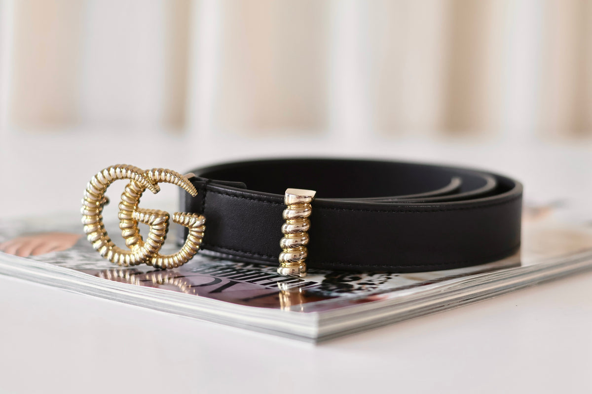 Gucci GG Marmomont Belt Black