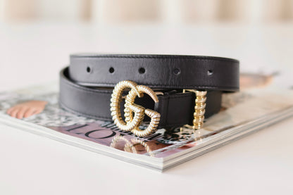 Gucci GG Marmomont Belt Black