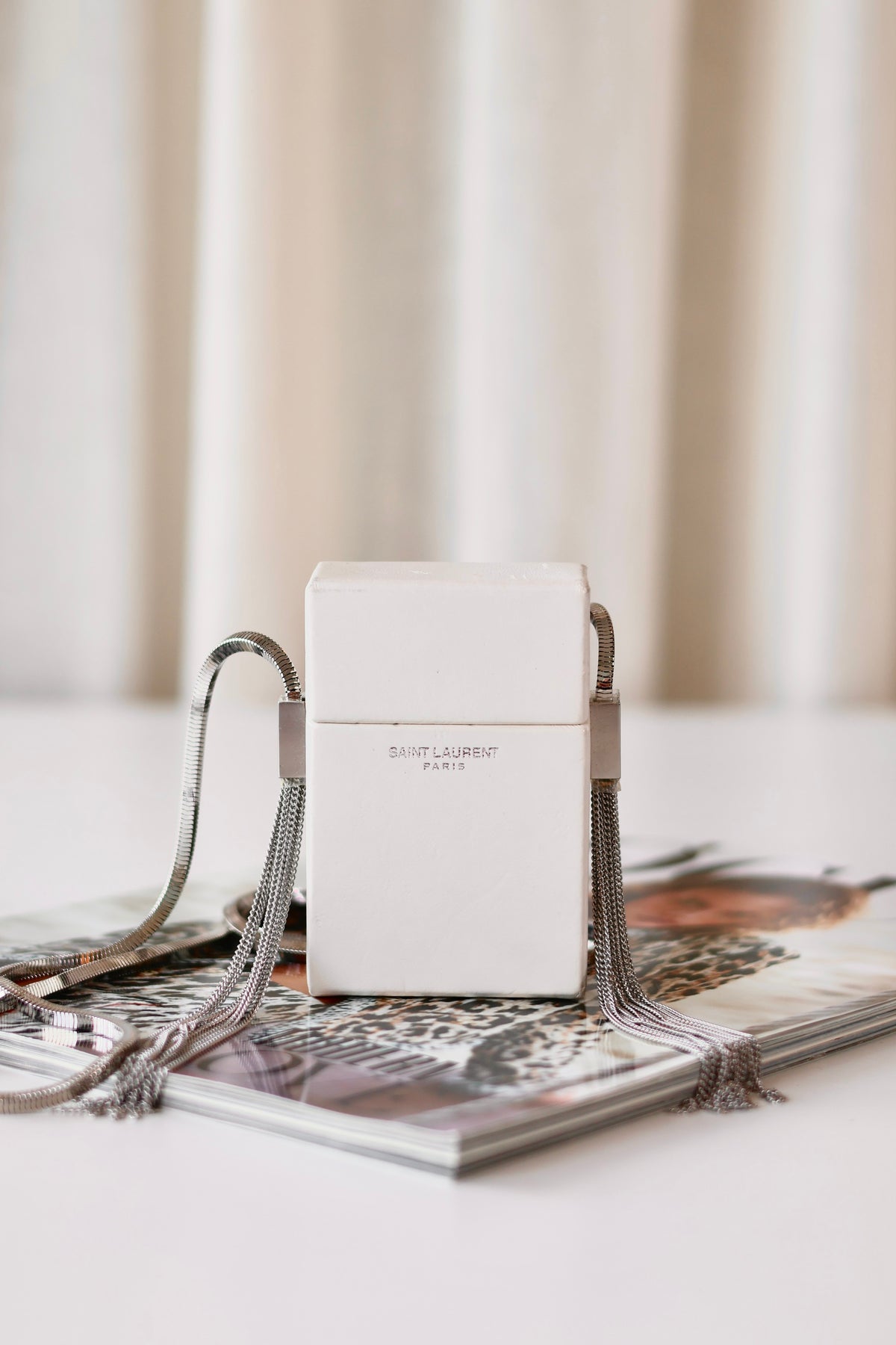 Saint Laurent Smoking Box White