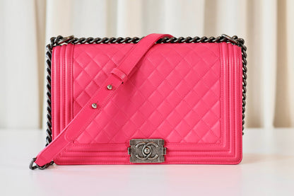 Chanel Boy Bag Large Pink